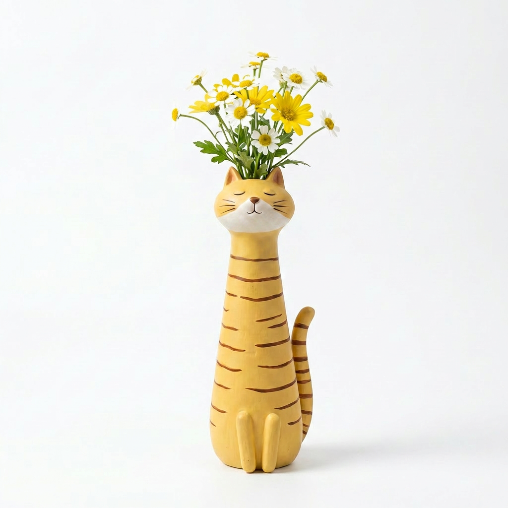 Margaret's Handmade Cat Vase
