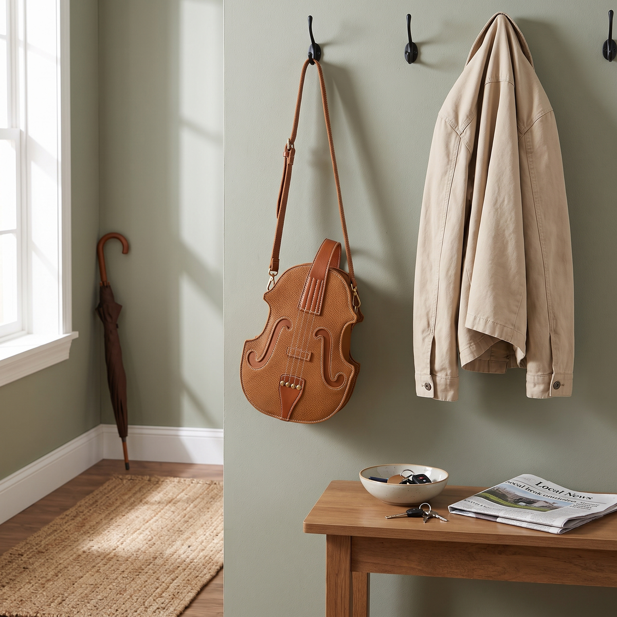 Frank's Handmade Fiddleback Bag