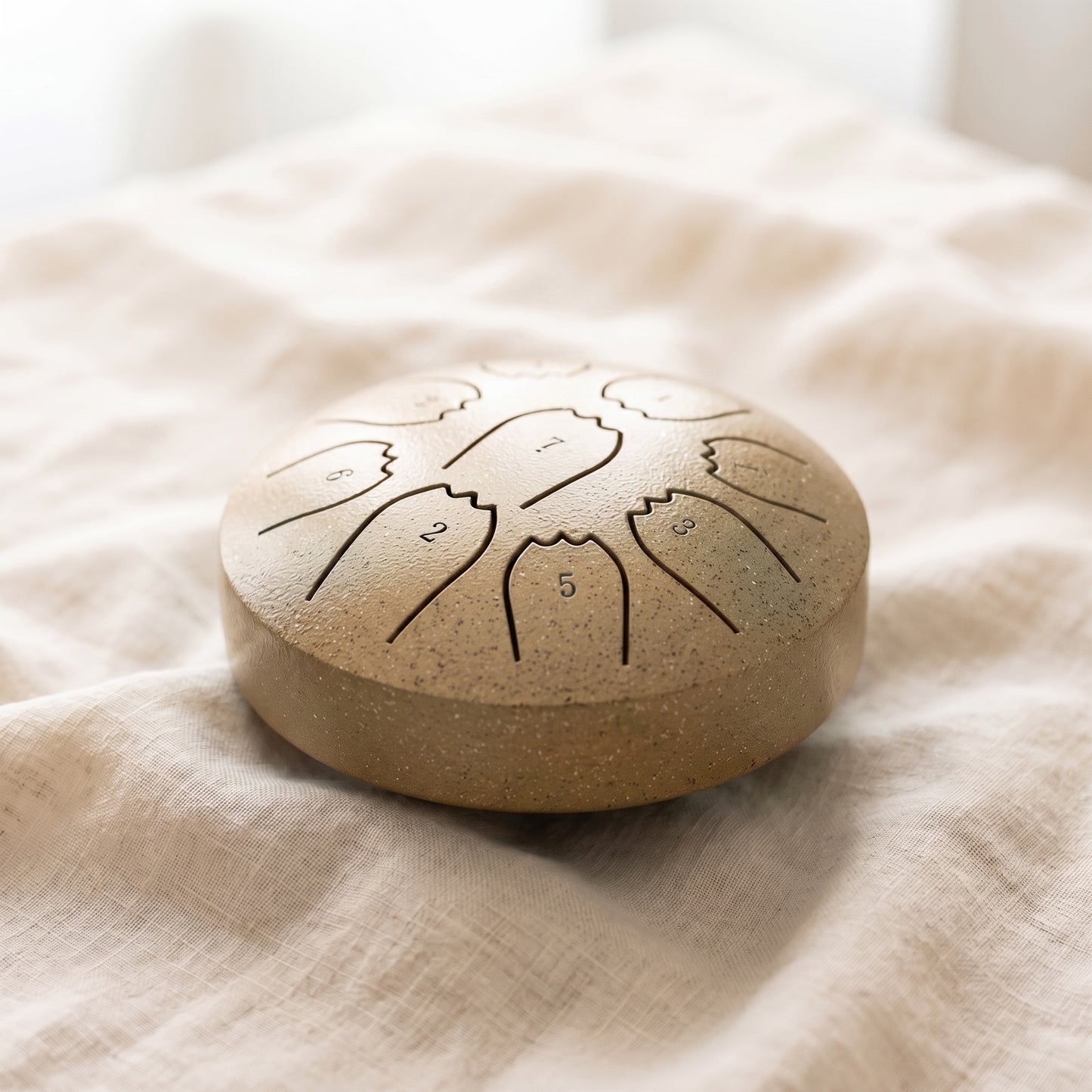 Margaret's hand-tuned rain drum in Golden