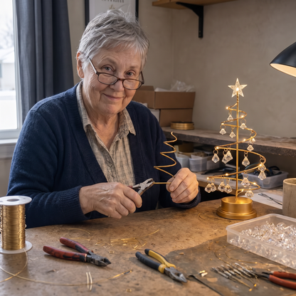 Nell's Handmade Wire Christmas Trees