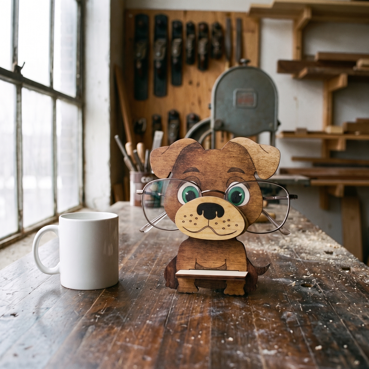 Walter's Wooden Eyeglass Holder