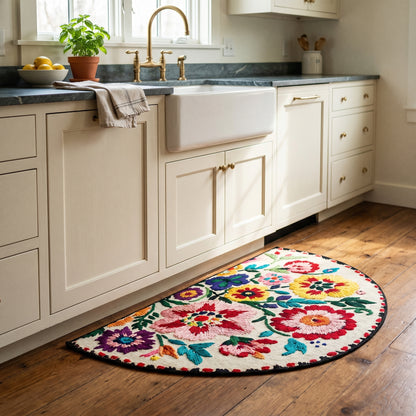 Della's Handmade Flower Rug
