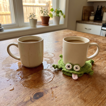 Lorraine's Hand-Crocheted Critter Coasters (Set of 4)