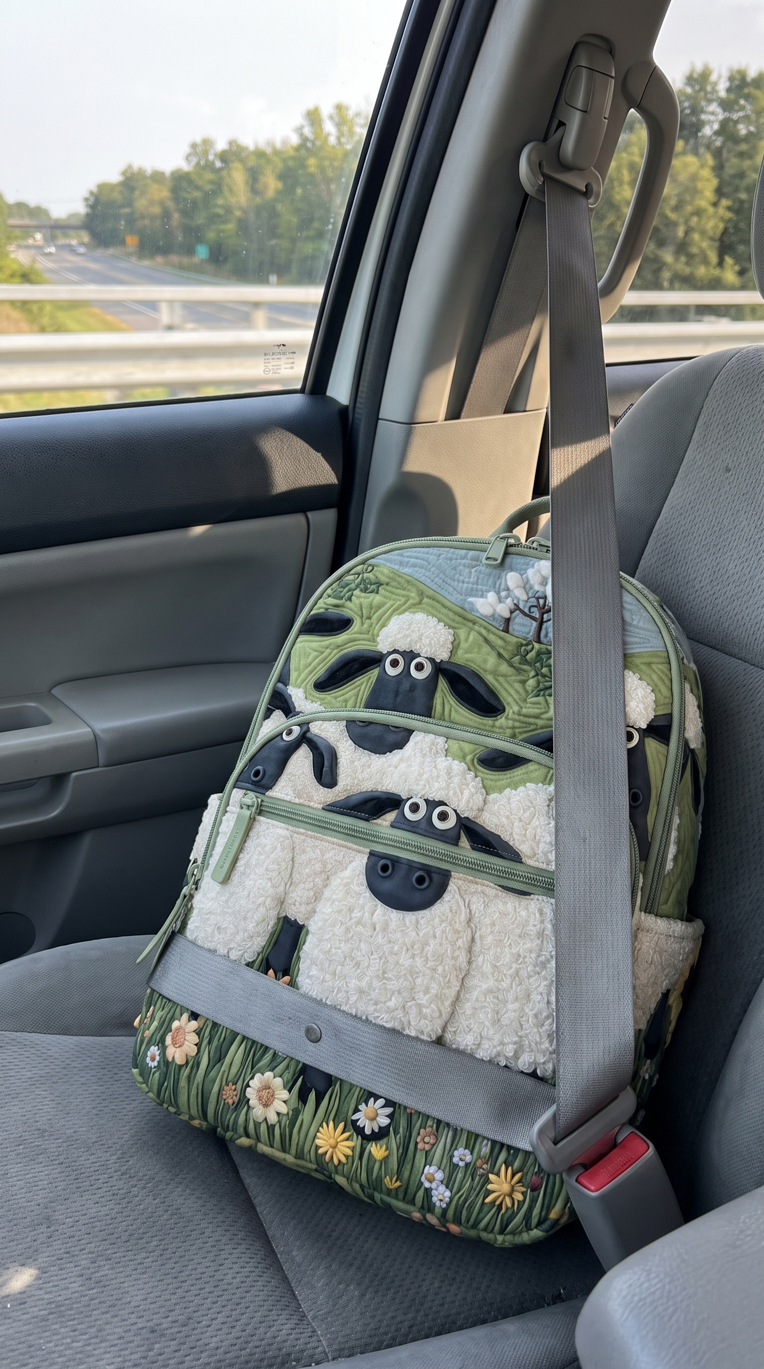 UGC review sheep backpack car