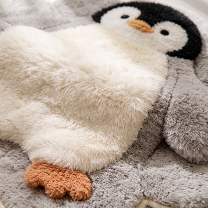 Penguin rug pile detail