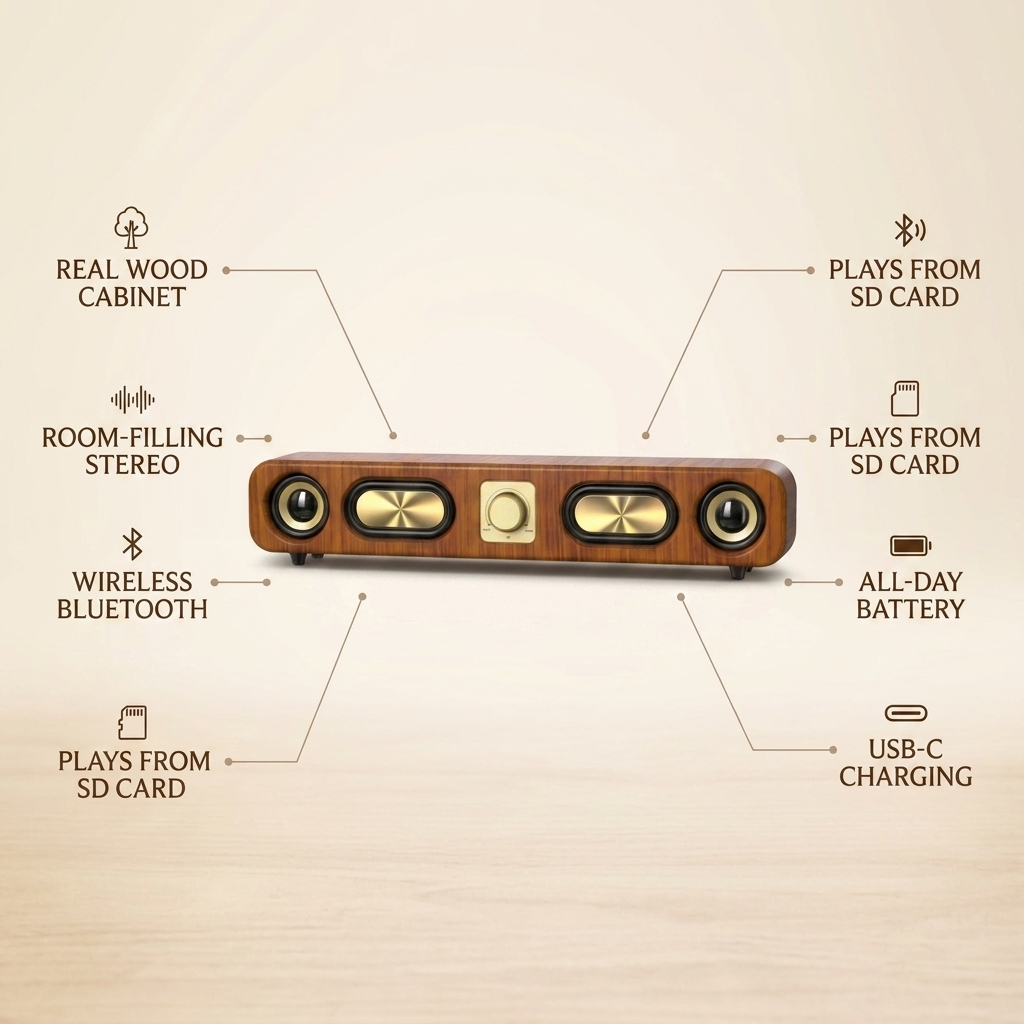 Ray's Wooden Bluetooth Speaker