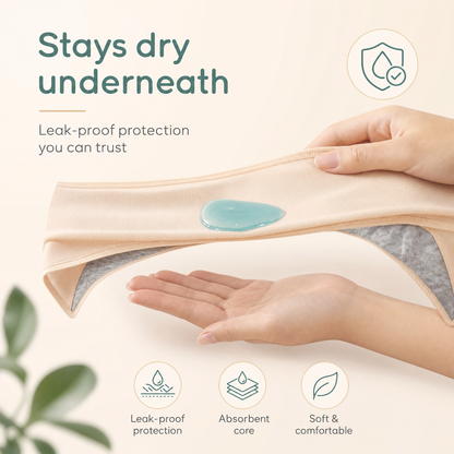 Dry test: liquid on top, stays dry underneath