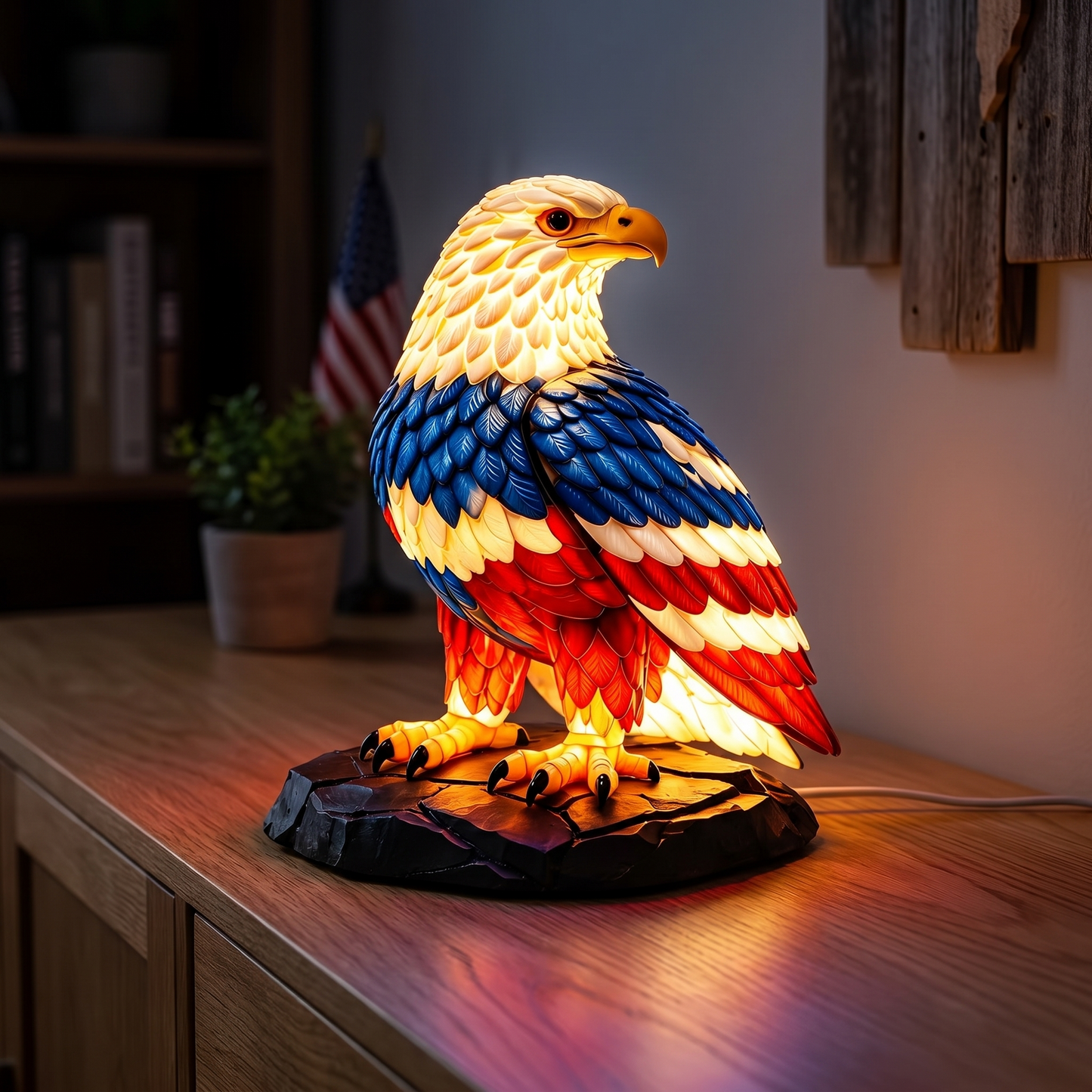 Brenda's Handpainted Patriotic Eagle