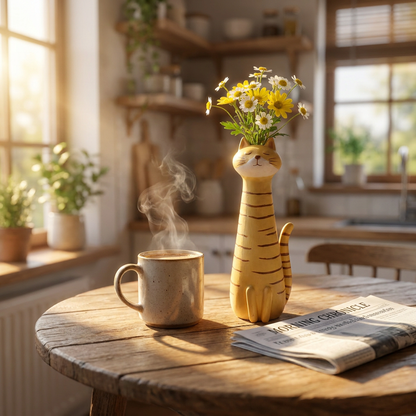 Margaret's Handmade Cat Vase