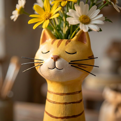Margaret's Handmade Cat Vase