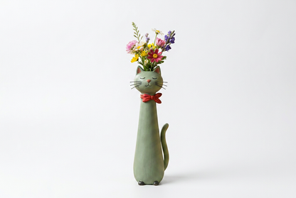 Margaret's Handmade Cat Vase
