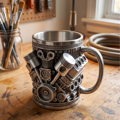 Hank's Handpainted Car Mugs