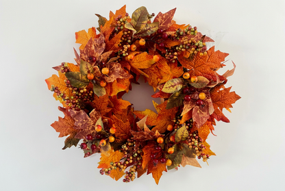 Homemade Harvest Autumn Wreath