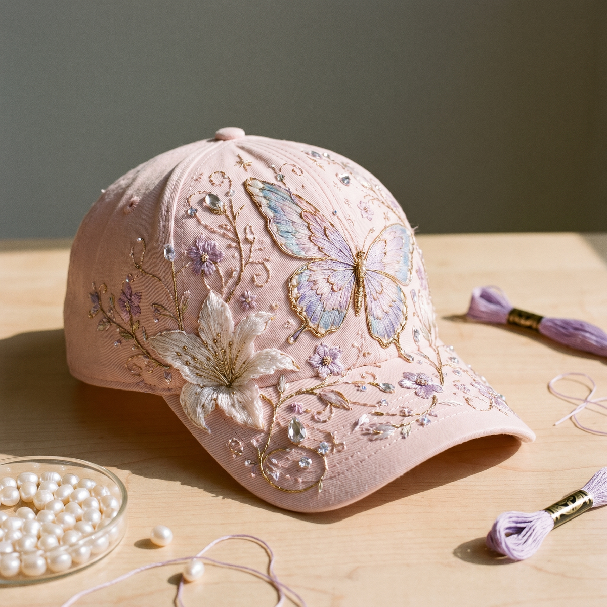 Della's Hand-Embroidered Hats