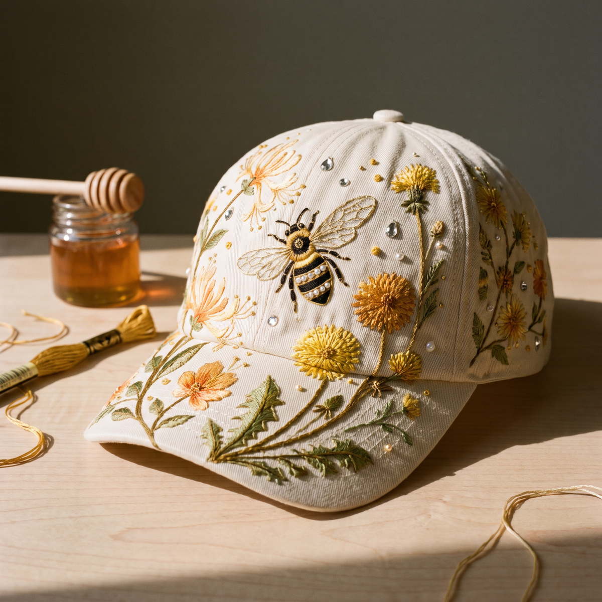 Della's Hand-Embroidered Hats