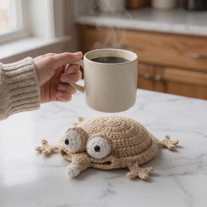 Lorraine's Hand-Crocheted Critter Coasters (Set of 4)