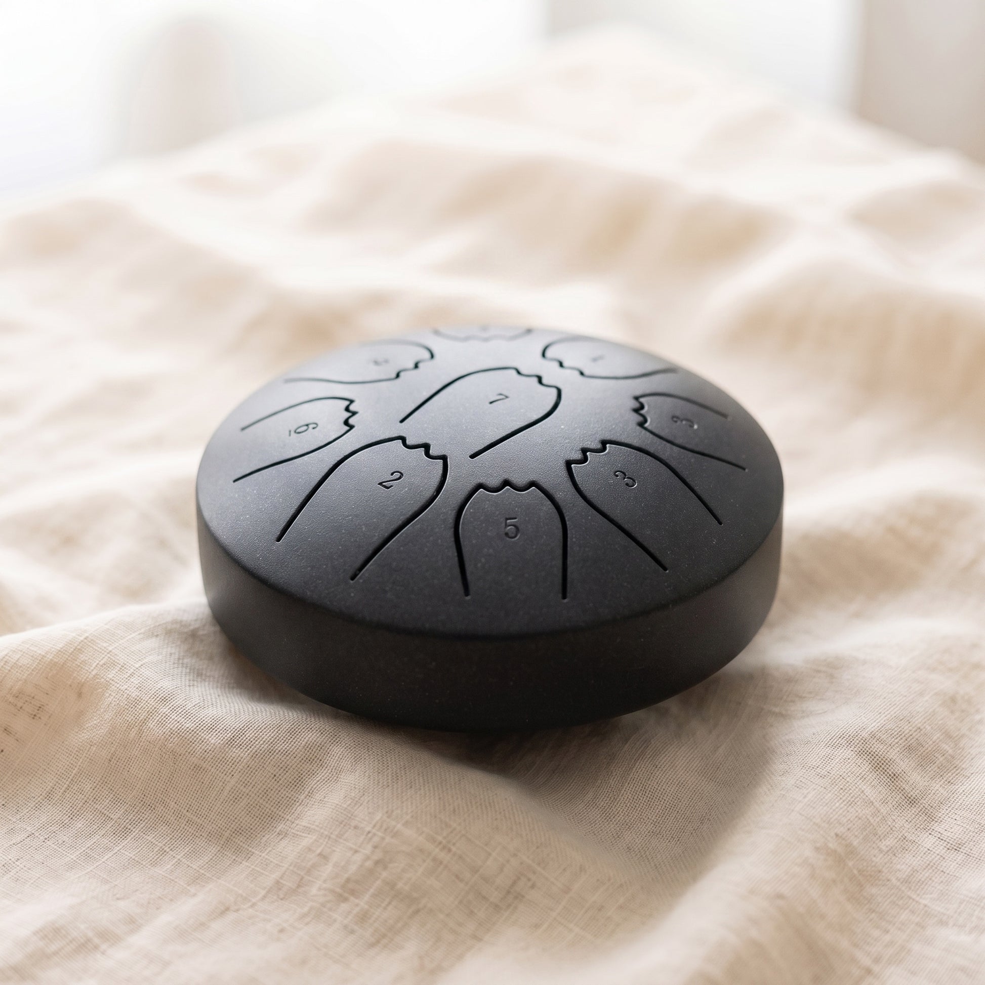 Margaret's hand-tuned rain drum in Black