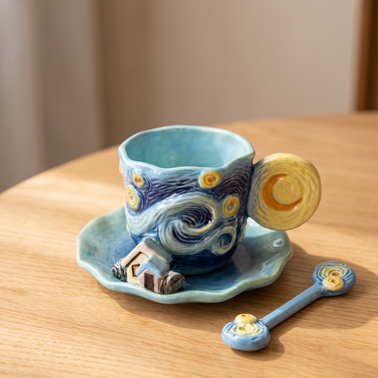 Janet's Handmade "Starry Night" Mugs
